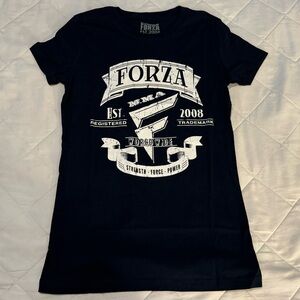 Forza Sports MMA “Worldwide” Logo Short Sleeve T-Shirt Navy Blue Women’s L